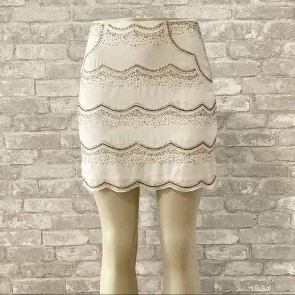 NWOT Club Monaco Embellished Mini Skirt - Picture 8 of 9